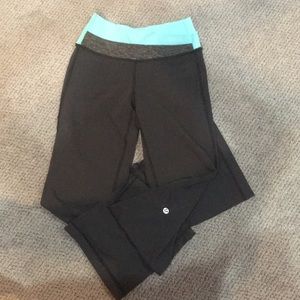 lululemon dark grey yoga pants, size 2 (worn once)